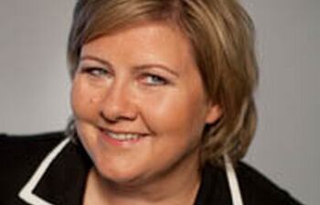 La primera ministra noruega, Erna Solberg.