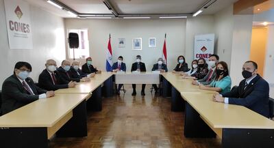 La reunión que tuvo ayer el Comité Ejecutivo del Consejo Nacional de Educación Superior (Cones).