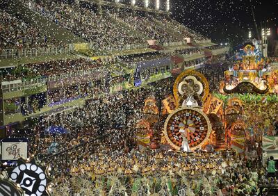 Vista del sambódromo en la primera noche del carnaval de Río de Janeiro, en febrero pasado.
