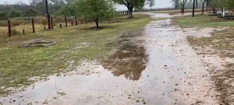 Las lluvias superaron los 100 mm en gran parte del departamento.