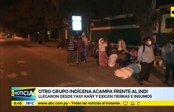 Otro grupo indígena acampa frente al INDI