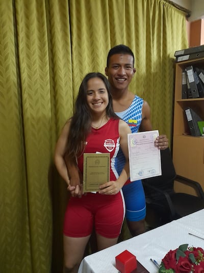 Samira Lezcano y Jorge Andi Tiwi se casaron ante la ley de los hombres el domingo 16 de octubre.