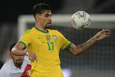 Lucas Paquetá marcó el gol de la victoria contra Perú.