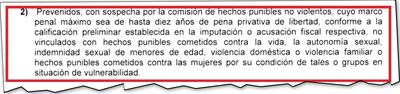 Facsímil del Art. 2 numeral 2 del proyecto de ley en el que beneficia al diputado Miguel Cuevas (Añetete) preso en la Agrupación.