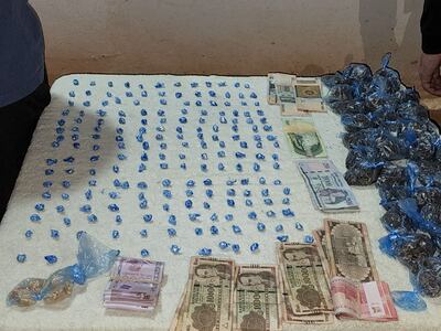 Evidencias incautadas en el procedimiento en Capiatá.