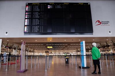Sala de salidas del aeropuerto de Zaventem, en Belgica.