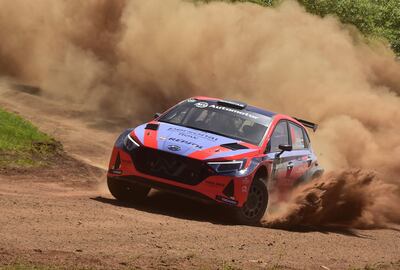 Fabrizio Zaldívar (Hyundai i20 N Rally2) llega como único líder del certamen en la clasificación general y la RC2A.