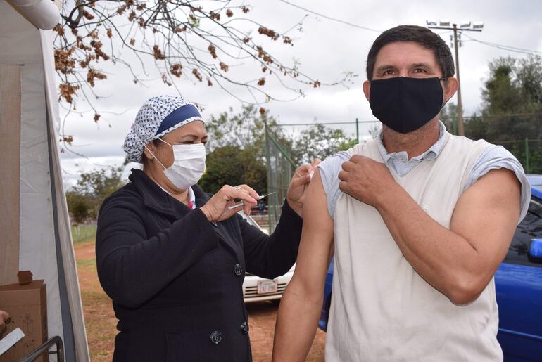 Escasa participación para recibir segunda dosis en Carapeguá.