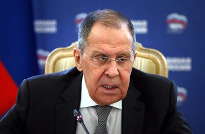 Serguéi Lavrov, ministro de Relaciones Exteriores de Rusia.