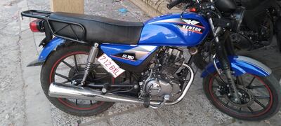 La motocicleta incautada por la Policía.