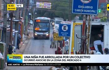 Mercado 4: niña falleció tras ser arrollada por un bus