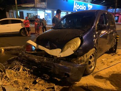 Vehículo que conducía Juan Francisco Galeano Céspedes, quien falleció.