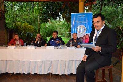 El panel debate organizado por la Unicef Paraguay con la participación de los intendentables nepomucenos