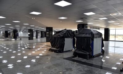 Parte ampliada y "mejorada" del espigón norte del aeropuerto.