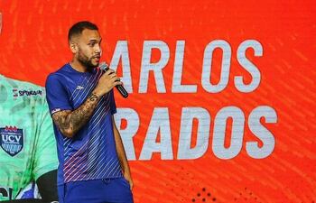 Carlos Grados, el arquero de la Universidad César Vallejo, rival de Olimpia en la Fase 1 de la Copa Libertadores.