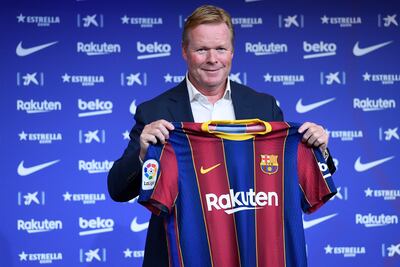 Koeman, entrenador del Barcelona.