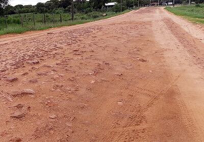 Tramo vial terrestre que une Isla Umbú-Cerrito-Laureles.