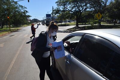 Campaña de alcancías en las calles de la ciudad.