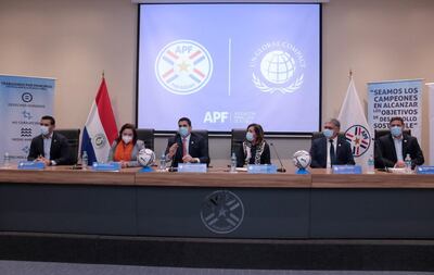 Firma del convenio en la APF
