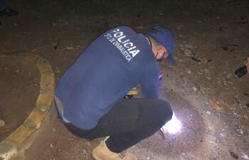 Militares de la FTC se constituyeron y con Criminalística levantaron evidencias sobre el ataque de los maleantes de ACA.