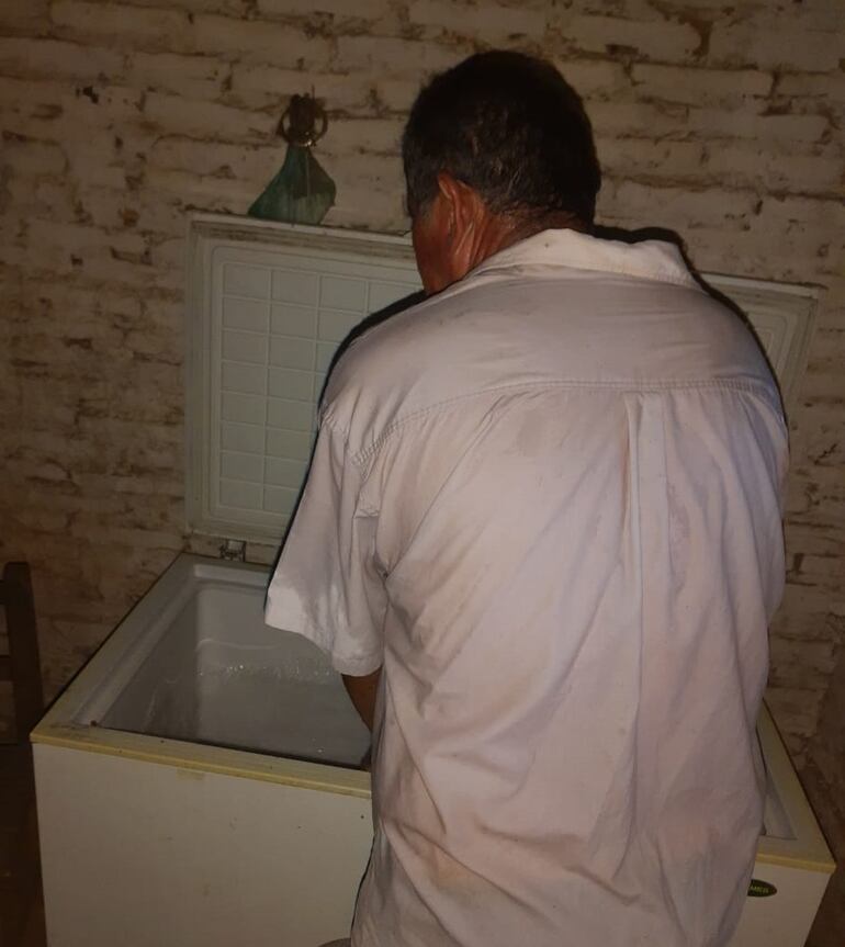 El supuesto autor del hecho de abigeato no supo explicar quien puso en su congelador la carne.