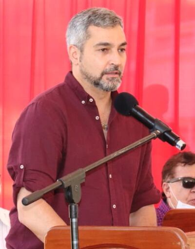 Mario Abdo, presidente de la República, asistió ayer a varias inauguraciones de obras en el departamento de San Pedro.