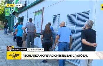 Regularizan operaciones en Cooperativa San Cristóbal
