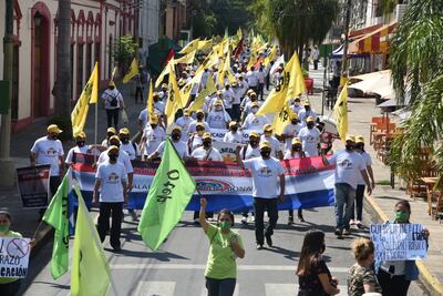 Después de un año, docentes se unieron para exigir un mayor presupuesto para el regreso a clases presenciales.