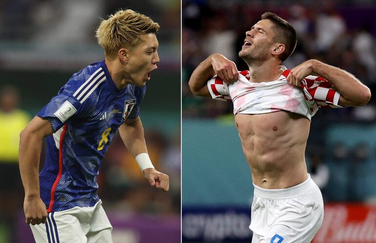 El japonés Ritsu Doan y el croata Andrej Kramaric, goleadores de sus respectivas selecciones, chocará hoy por un lugar en cuartos de final.