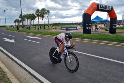 Elías Escobar, en posta, fue uno de los ganadores de la prueba.