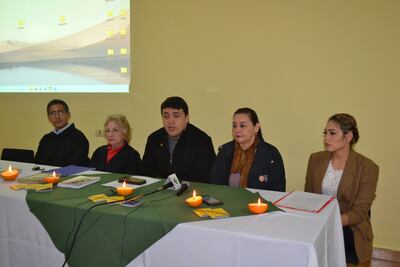 Acto de lanzamiento del proyecto San Juan Bautista Guataha Mimbí. El objetivo es recuperar la tradición de iluminar la ciudad durante los festejos patronales.