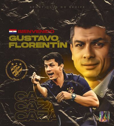 Gustavo Florentín fue anunciado ayer como nuevo entrenador del Sport Re cife, que está en zona de descenso en el Basileirao.