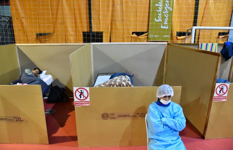 Albergue para personas en situación de calle en la Asociación Cristiana de Jóvenes.