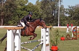 José D. Casamada con su excelente montado Sargent, fue campeón en la categoría 1,10 metro.