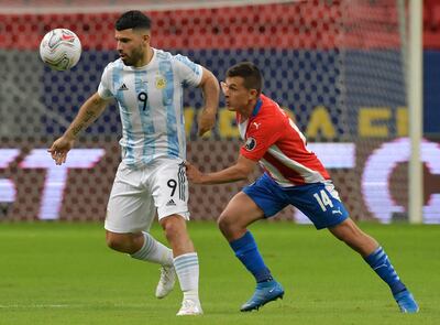 Sergio Agüero, 33 años, busca su primer gol en la Copa América 2021.