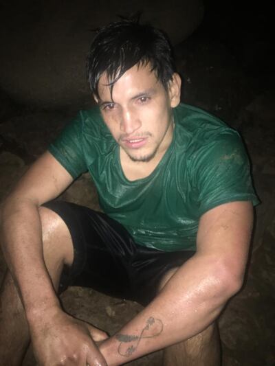 Blas Antonio Dávalos (27), detenido por los militares.