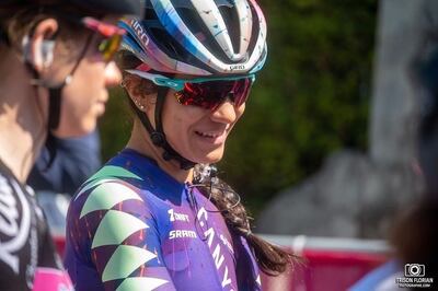 La ciclista paraguaya Agua Marina Espínola continúa ganando experiencia en el extranjero.