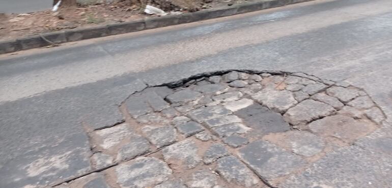 En este estado está la avenida Bruno Guggiari