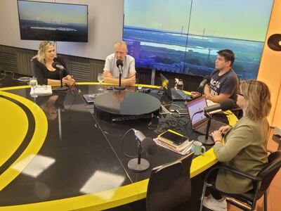 Visita en Estudios: Silvana Pappalardo, directora de Empleo, Ministerio de Trabajo, Empleo y Seguridad Social; Alfredo de Hollanda, Centro Paraguayo de Productividad y Calidad - Ceprocal.