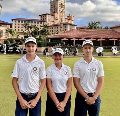 Franco Fernández, Sol Mendoza y Erich Fortlage, en uno de los torneos más importantes del orbe.
