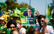 Partidarios del presidente brasileño Jair Bolsonaro durante una manifestación en Brasilia.