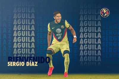 Sergio Díaz es nuevo jugador del América de México.