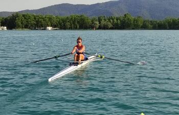 Alejandra Alonso intensifica en Cataluña, España, sus preparativos con miras a su presencia en los Juegos Olímpicos.