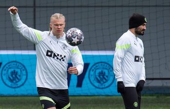 Erling Haaland, la gran esperanza de gol del Manchester City en el duelo de hoy ante Bayern Munich.