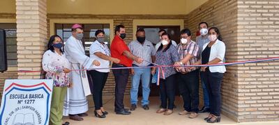 Comedor cocina habilitado en la escuela San Carlos del distrito de Fuerte Olimpo