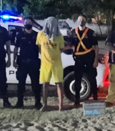 Edgar Alexander Gómez Arce, detenido.