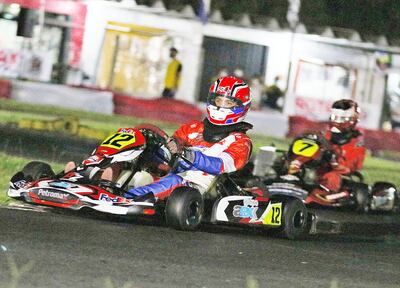 Octavio Plate se impuso el sábado en la categoría Rotax Senior Max. La prueba se cumplió en horario nocturno para las categorías mayores.