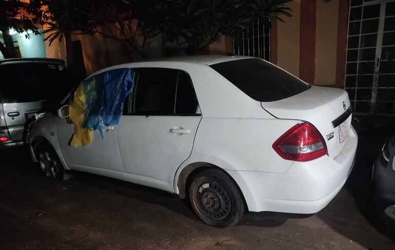 Vehículo recuperado por la Policía.