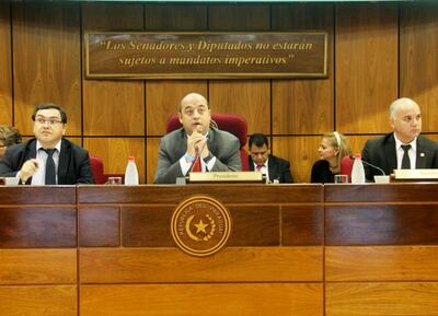 El senador Arnaldo Franco (ANR, HC) presidió la sesión.