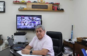 Rubén González Retamozo, presidente del club Félix Pérez Cardozo.